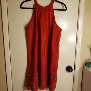 Old Navy Red halter summer dress large